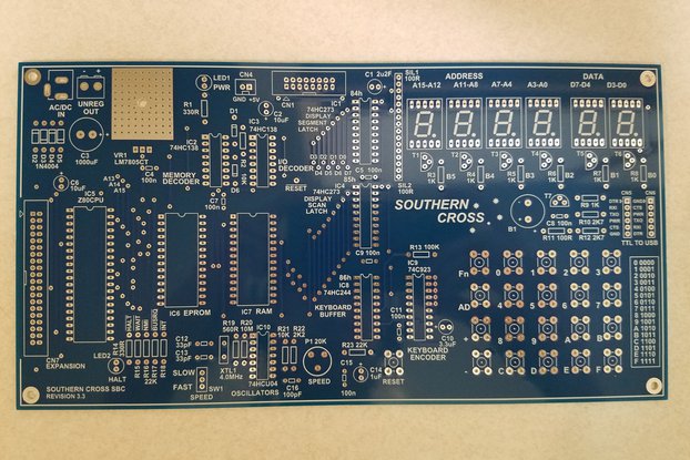 Southern Cross Z80 Computer V3.3, PCB