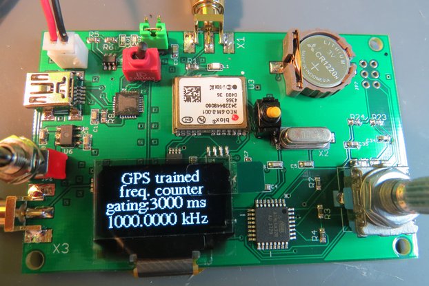 Super high-precision GPS trained frequency counter