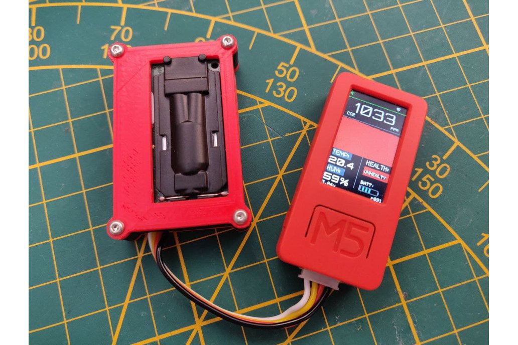 3D printed box parts for a DIY SCD30 CO2 device 1