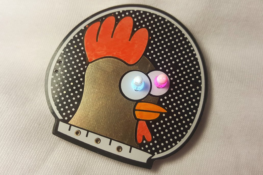 @Spacehuhn blinky LED badge kit 1
