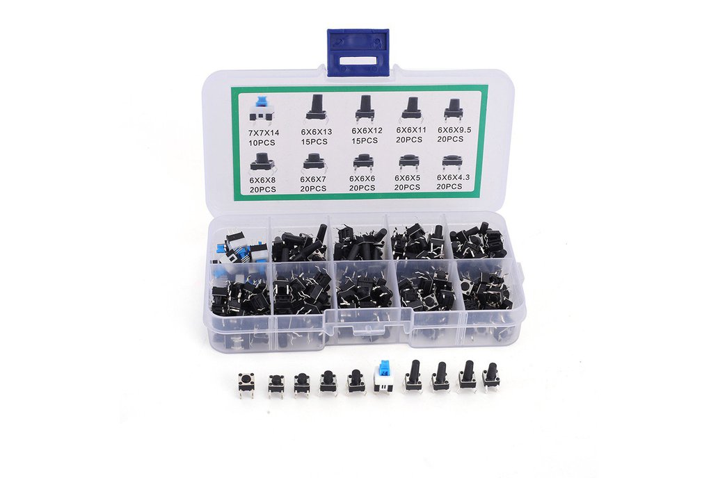10 Values 6*6mm Tact Switch Kit (GY18608) 1