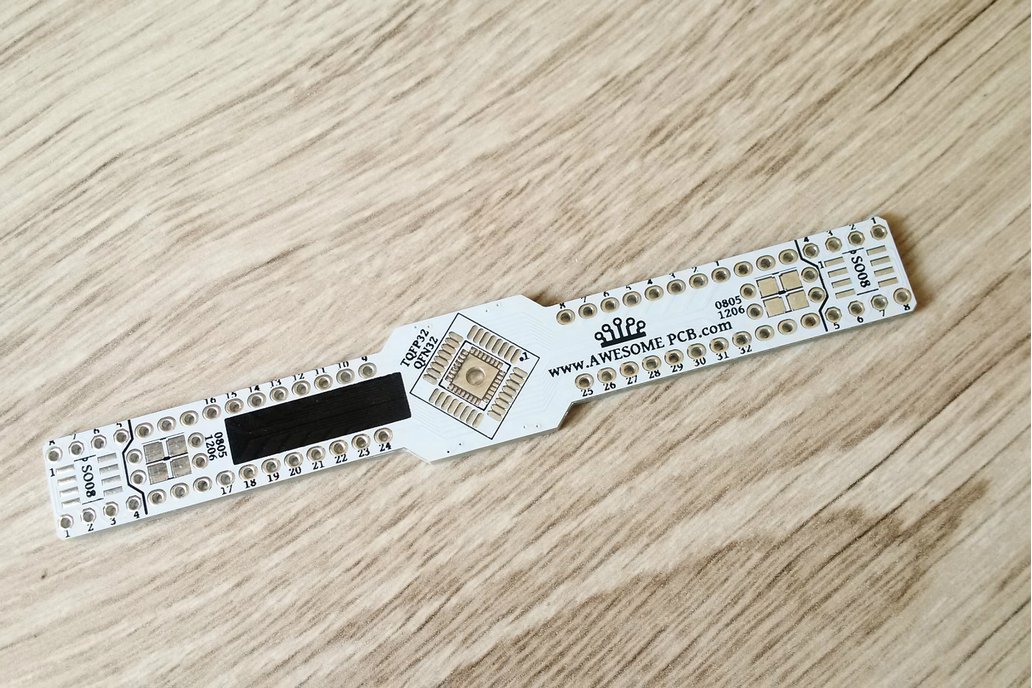SMD Breakout board TQFP32 QFN32 TQFP44 QFN44 SO08 1