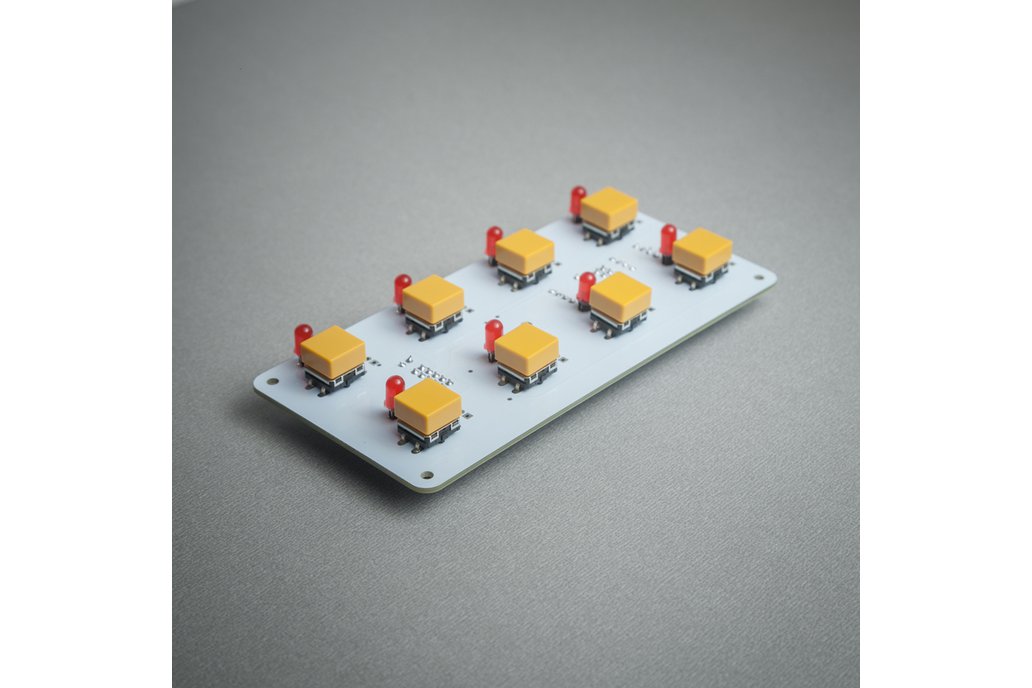 BL42 - 8 (4x2) tactile buttons + LED module 1