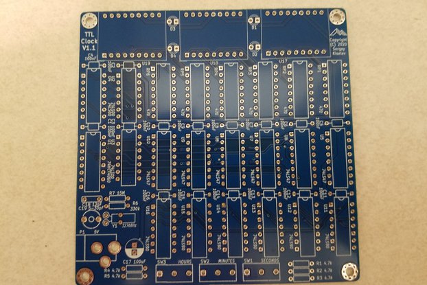 TTL Clock, DIY Hardware Soldering Project, PCB