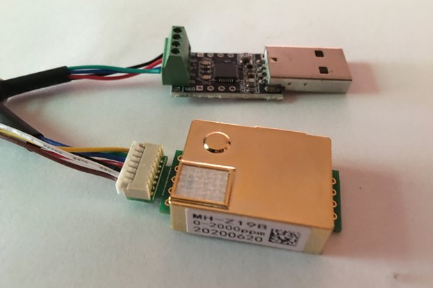 MH-Z19B CO2 sensor with USB interface