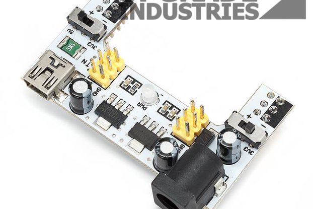 Two Output Breadboard Power Supply Module 3.3-5.0V