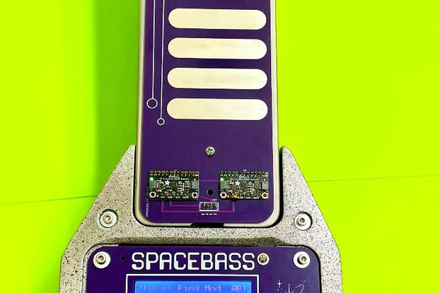 Guitar Shaped Analog Polyphonic Touch Synthesizer