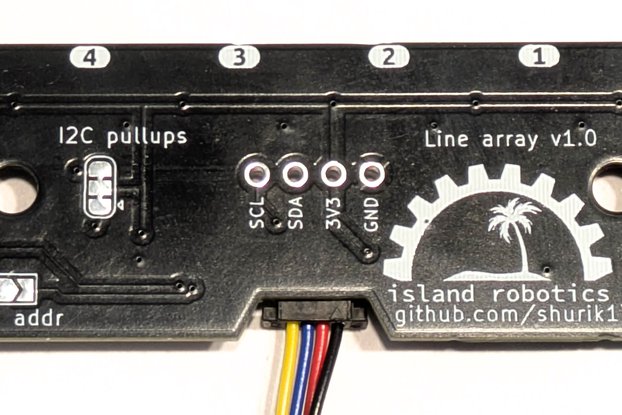Reflectance sensor array with i2c interface