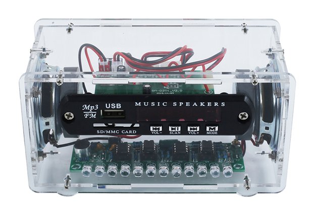 DIY Kit LED Spectrum FM Radio Bluetooth Amplifier