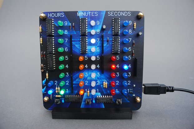 The CD4017 Decade Logic Clock Soldering Kit