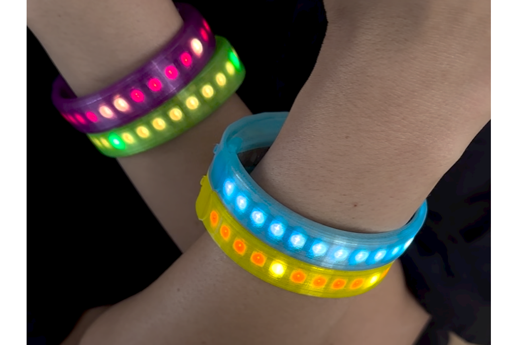 Neon audio sync glow LED wristband/bracelet 1
