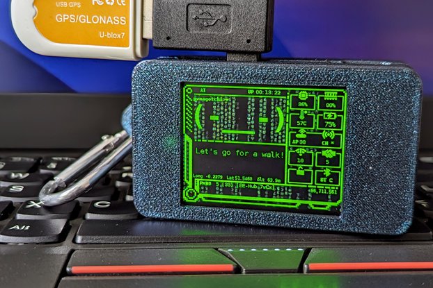 Cyber Pwnagotchi Fancygotchi with Battery