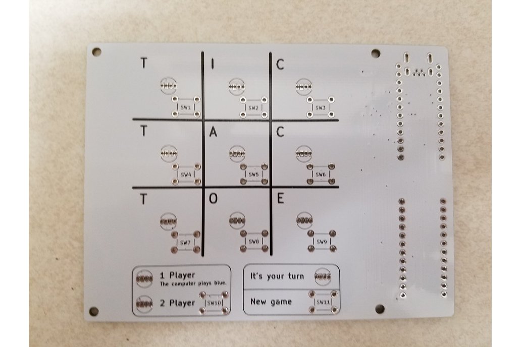 My4TH Light Tic Tac Toe Board, MyNor, PCB 1
