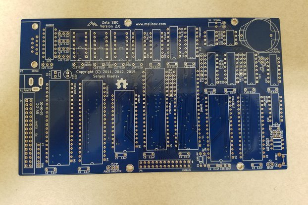 Zeta SBC V2, DIY Retro Computer Project, PCB