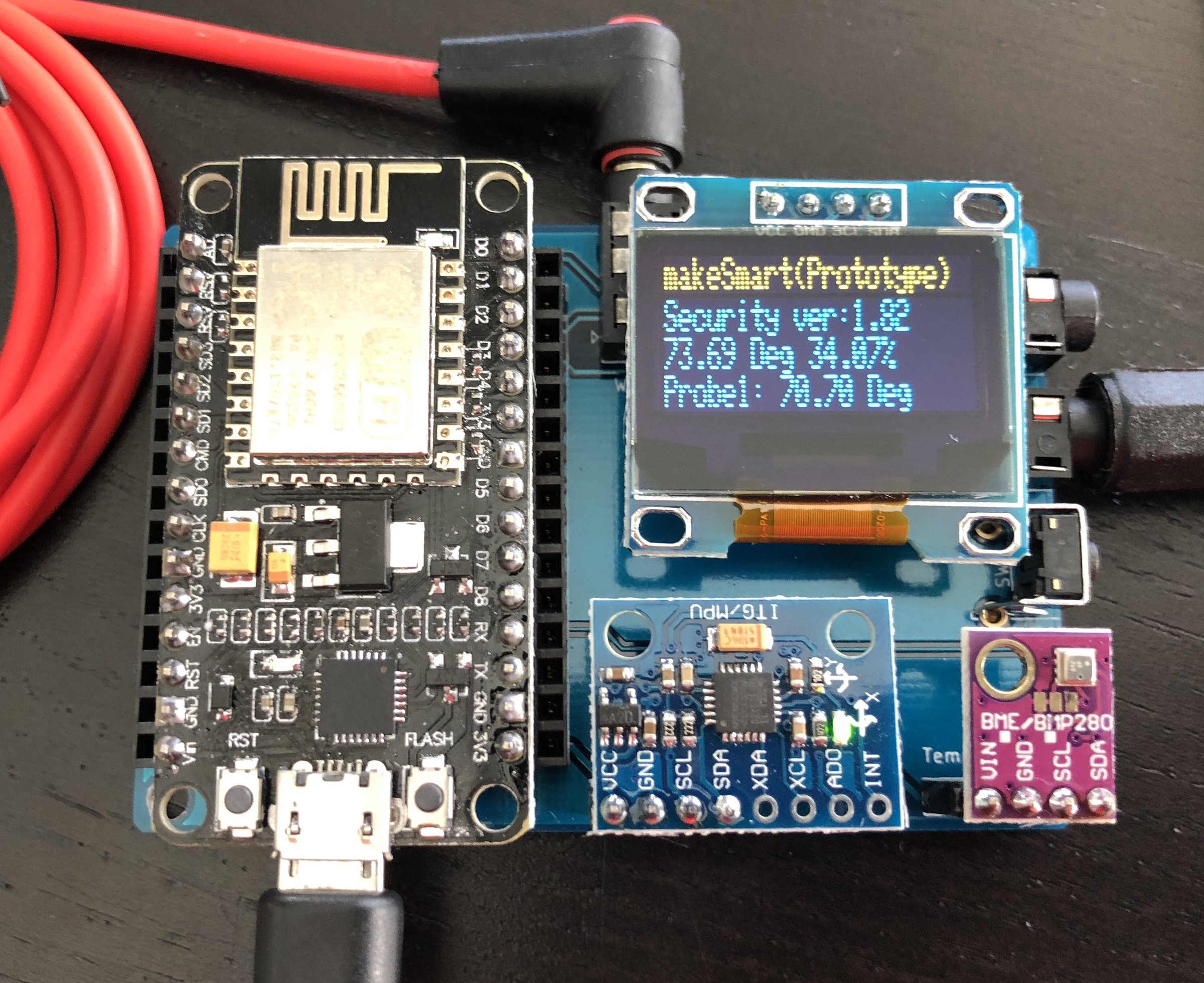 Multipurpose wificonnected sensor from Makesmart() on Tindie