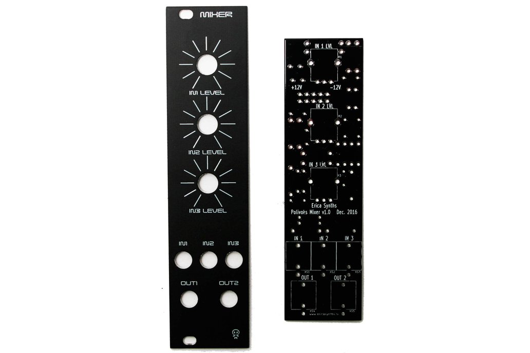 Erica Synths Mixer II PCB and Panel 1