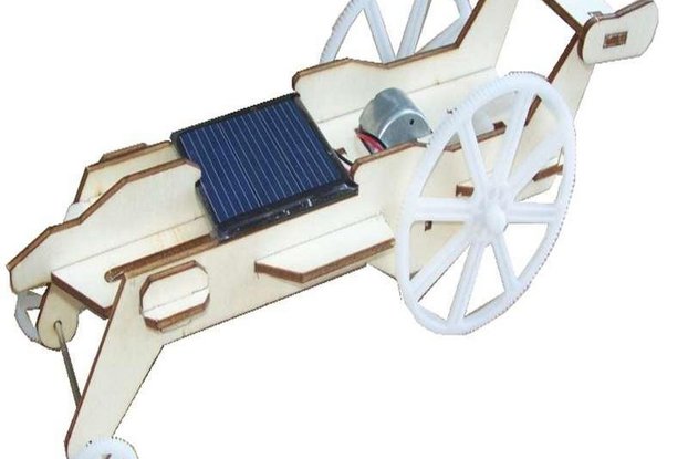 kit !! Wooden Toy Solar Lunar Rover