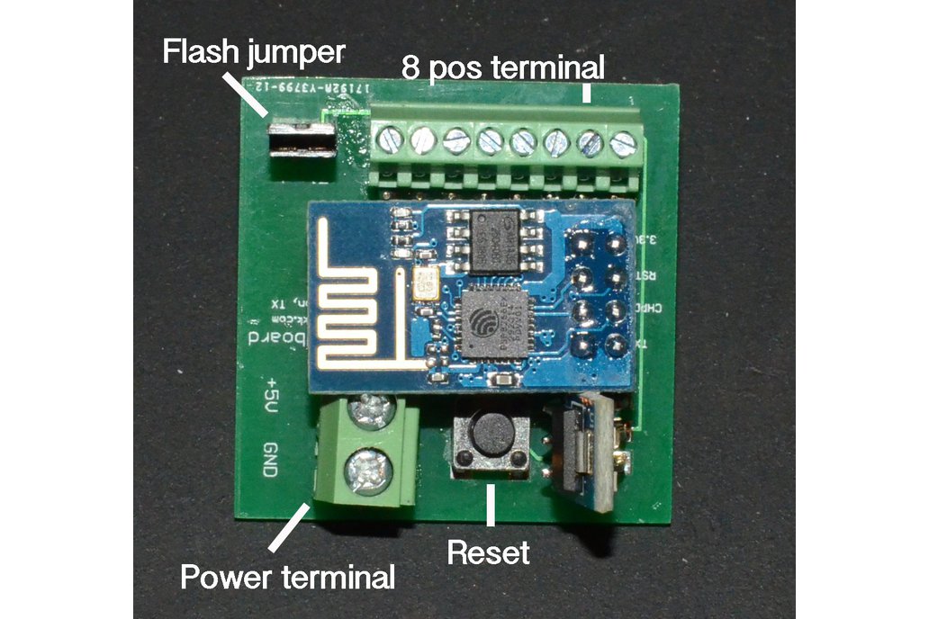 ESP8266 Breadboard adaptor with reset and flash 1