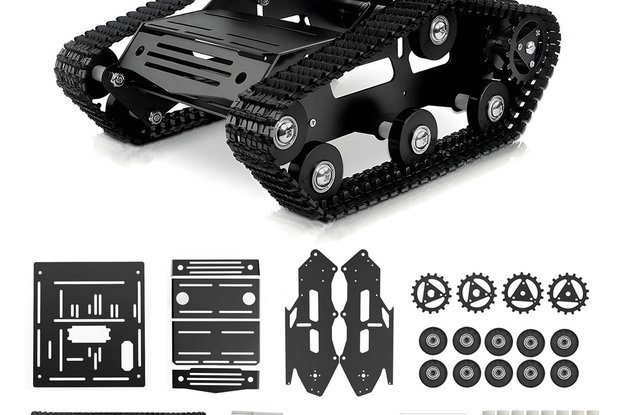 Robot Tracked Tank Car Chassis-DC Motor