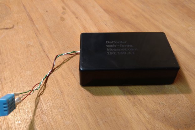 DaCorder wifi temperature and humidity datalogger