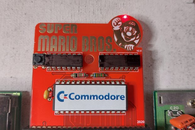 Commodore 64 SUPER MARIO BROS cartridge PLA TEST