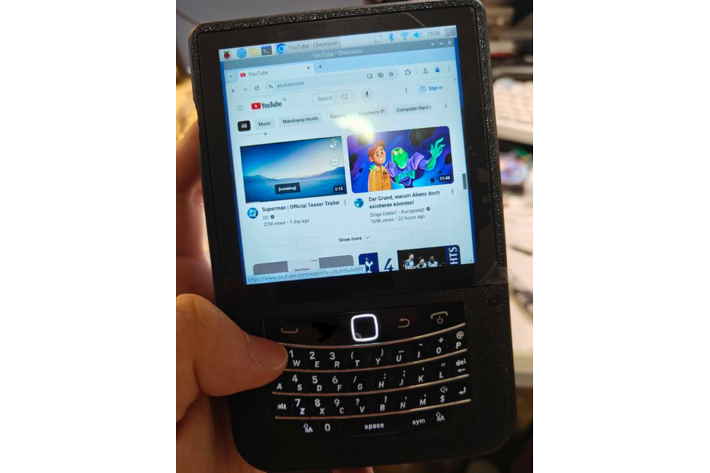 HackberryPi4B with 9900 Keyboard 1
