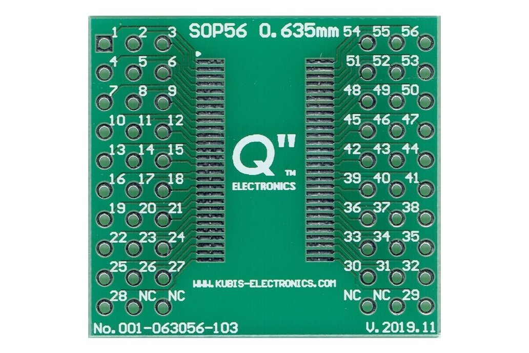 QSOP56 0.635mm(0.025") to 2 x IDC3x10. 1
