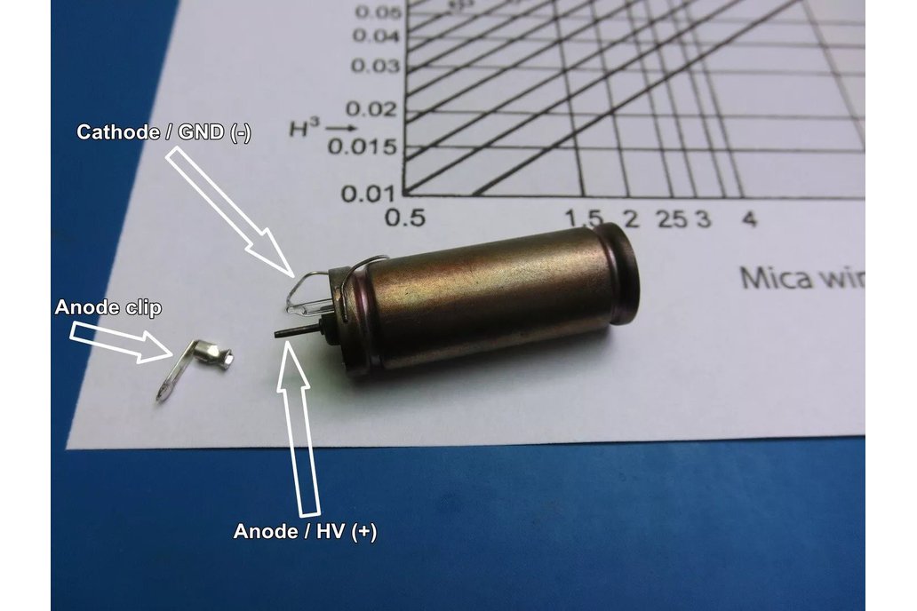 LND 712 Alpha, Beta and Gamma geiger tube Mica 1