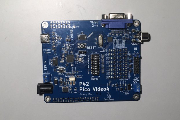 RPi Pico RP2040 4x Video PAL/NTSC Board