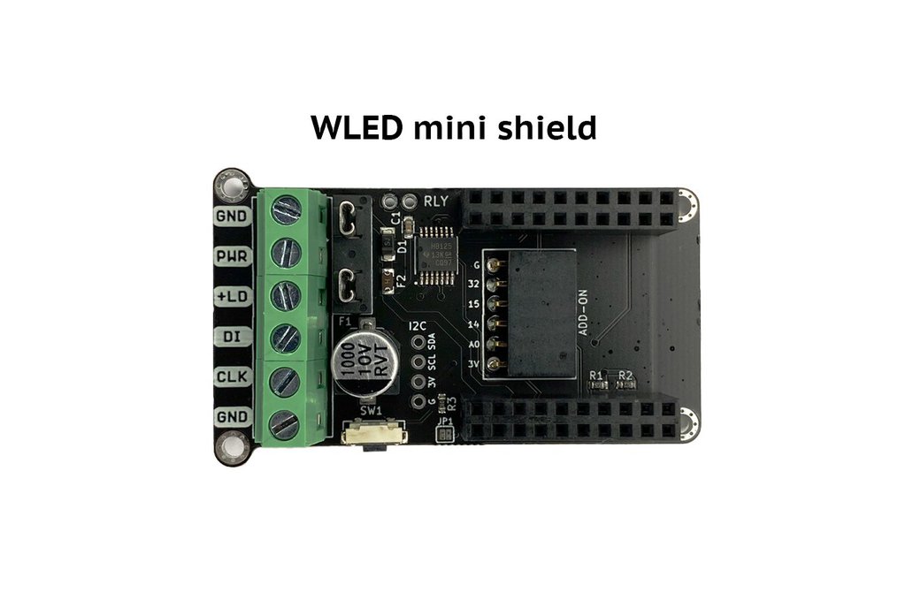 WLED mini shield board for addressable LEDs 1