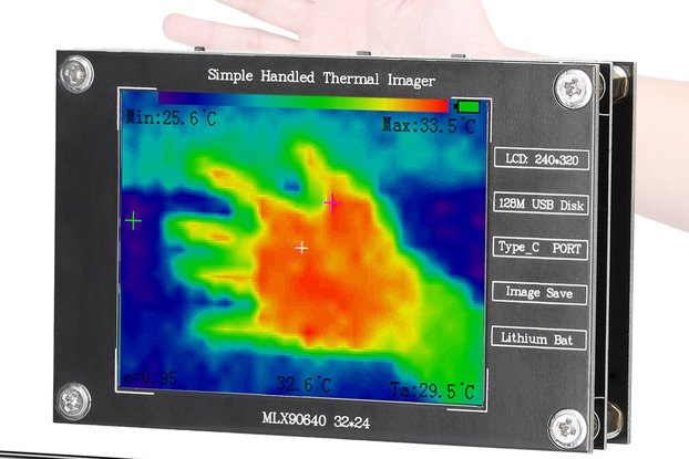 MLX90640 Handheld Thermal Imager (2.8" Screen)