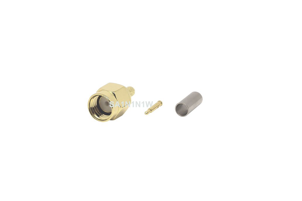 SMA Male Straight Connector Crimp SA1N1N1W-4pcs 1