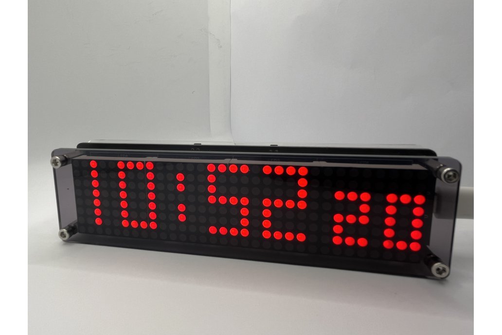 NTP WiFi LED Matrix Clock with Seconds 1