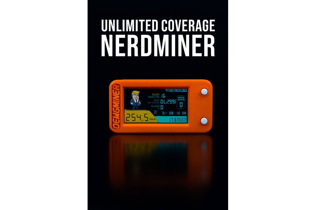 NerdMiner WiFi Bitcoin Miner – Pre-Flashed ESP32 1