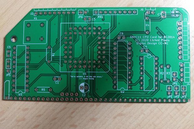 68HC11 CPU for RC2014™ PCB only