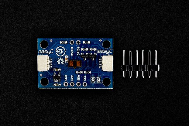 Laser distance sensor ToF VL53L1X (made by er.io)