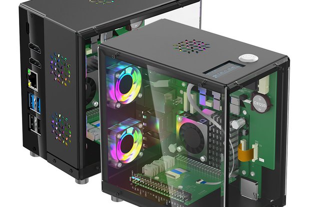 Mini PC Case With 1.3” OLED Screen