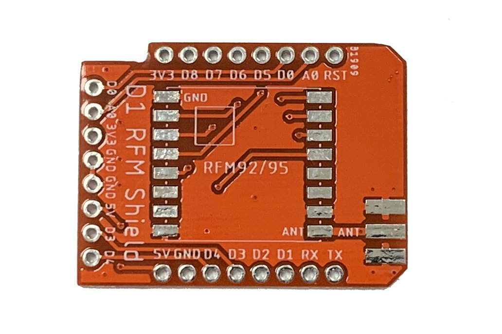 LoRa GateWay PCB Shield Only RFM92/RFM95 Wemos D1 1