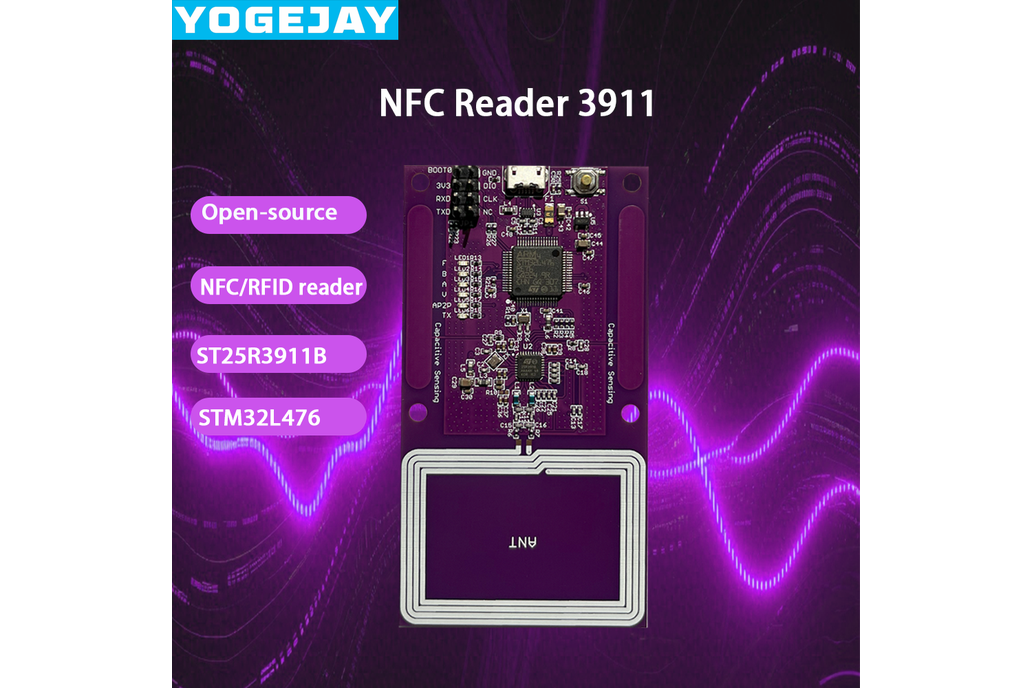 NFC Reader 3911 Dev Board  Open Source 1