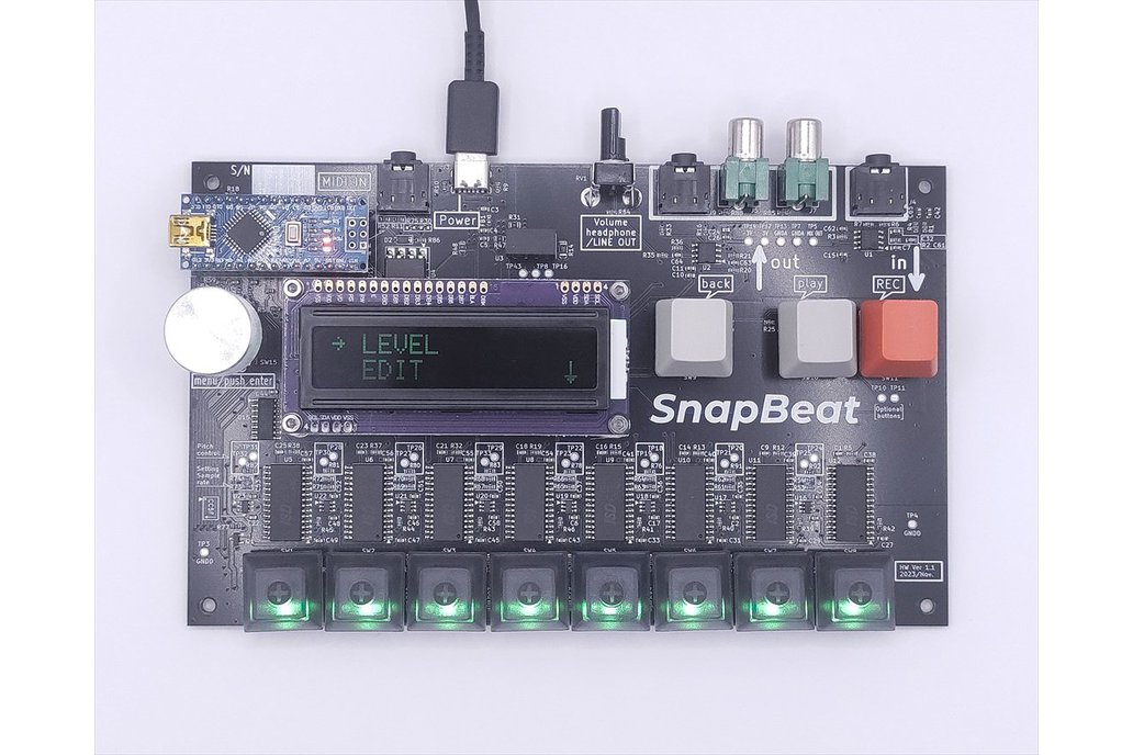 SnapBeat, simple hardware sampler (PCBA, no cases) 1