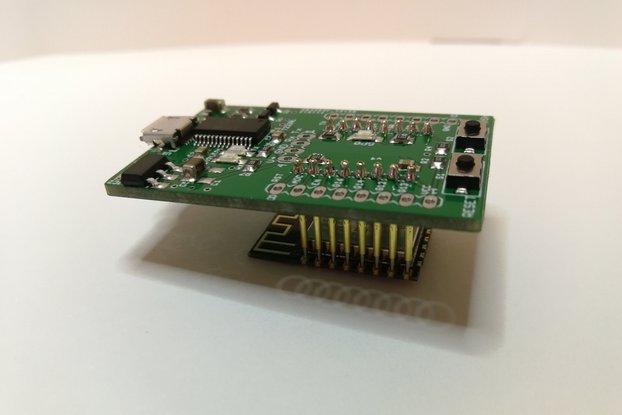 USB ESP12 programmer board with pogo pins