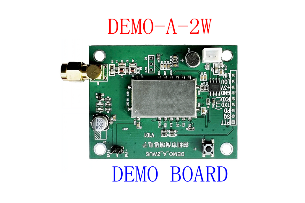 DEMO-A-2W   demo board  (for 2W UHF or VHF )module 1
