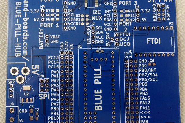 Blue Pill Breakout/I2C Hub PCB Only