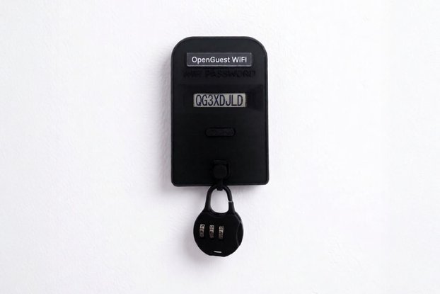 Wi-Fi Password Display for Public Spaces