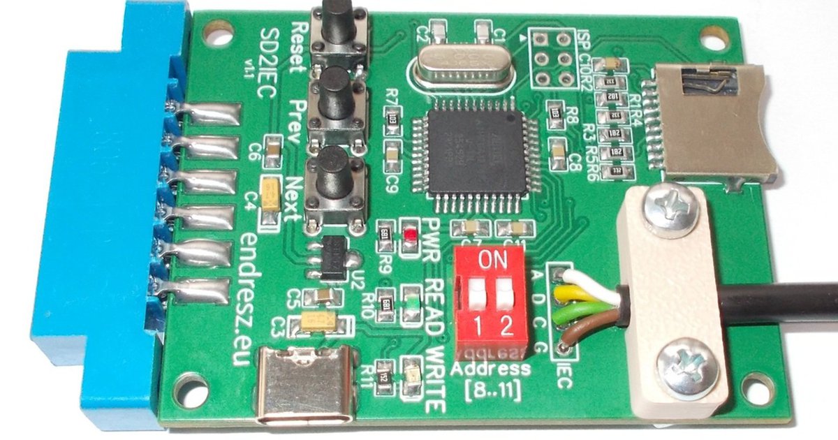 Floppy emulator-SD card reader Commodore 64 (C64) from endresz_eu