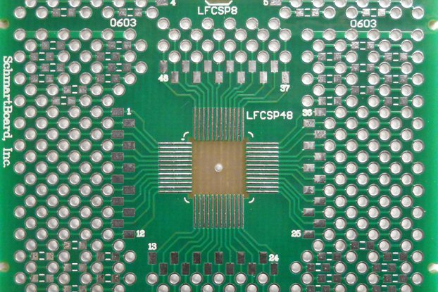 SchmartBoard|ez QFN/DFN 8-48 pin 0.5mm Pitch PCB