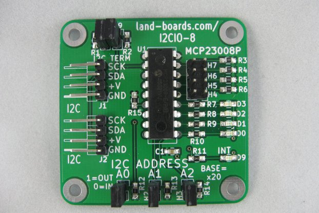 I2C Demo Board MCP23008 (I2CIO-8)