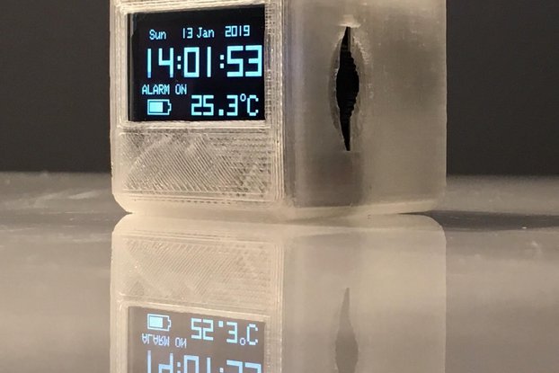 NEW Version OLEDiUNO Clock with Temp, Volt, Alarm
