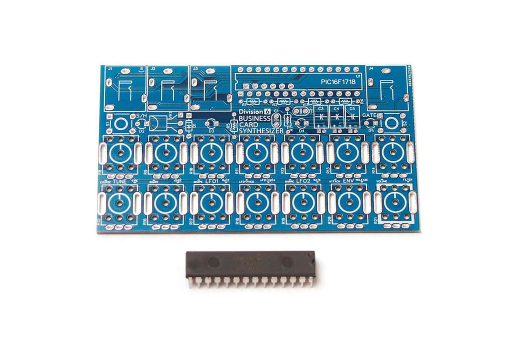 Division 6 Business Card Synthesizer PCB and IC 1