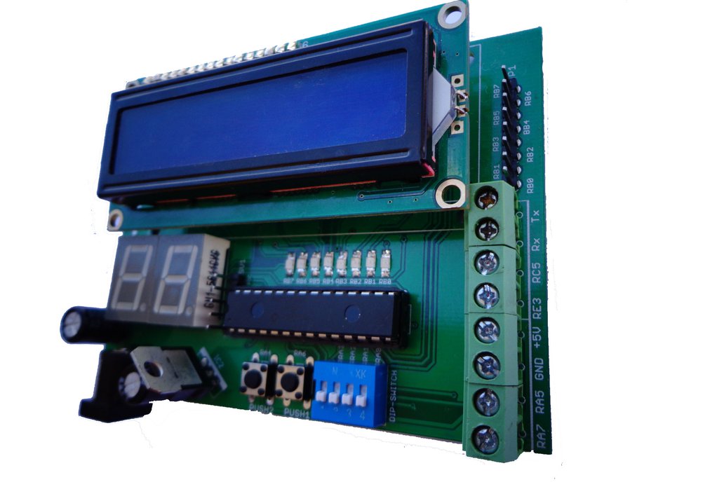 Training Board with PIC16F886 1